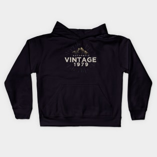 Authentic Vintage 1979 Birthday Design Kids Hoodie